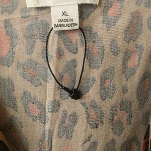 Womens Leopard Print DRESS - black Brown  and Redish Orange